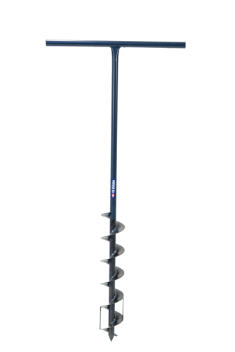 Spiraalgrondboor 80cm, 90cm of 125cm. Gewicht: 2kg
 * spiraalboor met verlengstuk op aanvraag verkrijgbaar.